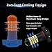 AUXITO 5202 Fog Light Bulbs 5201 PS19W LED Bulbs with Projector Lens for Fog Lights or DRL, 6000K Xenon White
