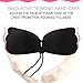 Muryobao Strapless Bra Self Adhesive Backless Bras Silicone Push up Bra for Women Wedding Dress Black D Cup