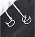 Threader Tassel Earrings 925 Sterling Silver Cuff Chain Earrings for Women Cartilage Earrings