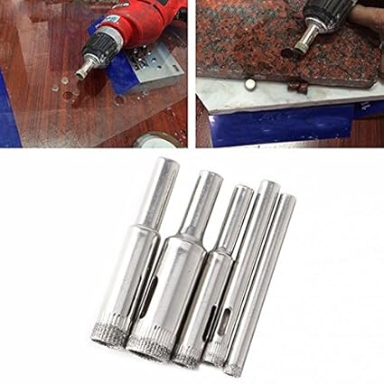 Generic 5Pcs Diamond Hole Saw Drill Bits Set Tile Ceramic Cutter Glass Marble 5mm-12mm