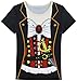 Funny World Women's Pirate Costume T-Shirts, Large, Black
