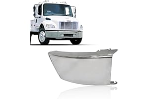 EASYINST Right Side Chrome Metal Corner Bumper Cover compatible with 2003-2021 Freightliner M2 Business Class