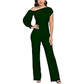 DeftSharp Women's Sexy Cocktail Party Clubwear Casual Working Rompers Long Dressy Jumpsuit