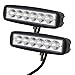 Willpower 2Pcs 6'' inch 18W Spot LED Work Light Lamp off Road High Power ATV Jeep 4x4 Tractor off Road Light Fog Driving Bar Rree Truck SUV Car