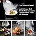 Mazonia Portable Infusion Smoker Gun For Kitchen Indoor/Outdoor | For Meat, Sous Vide, Grill, BBQ, Cocktail Drinks And Cheese. Uses Real Wood Chips (Gold) (Silver)