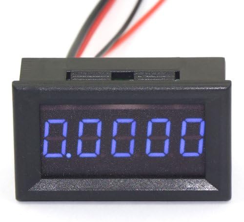 DEOK 0.36" DC Digital Ammeter Testing The Current High Accuracy 0-3.0000A 5-bit Blue LED Display Panel Ampere Meter Amperage Tester Current Monitor with Built-in Shunt