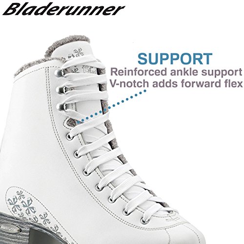 Bladerunner Ice by Rollerblade Aurora Junior Figure Skate, White, Ice Skates