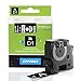DYMO Standard D1 53721 Labeling Tape ( White Print on Black Tape , 1'' W x 23' L , 1 Cartridge), DYMO Authentic