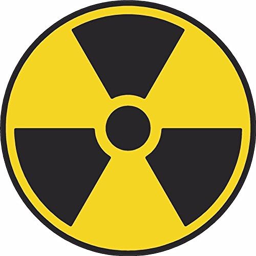 LPF USA 13" Nuclear Radiation Sign Warning Symbol bio