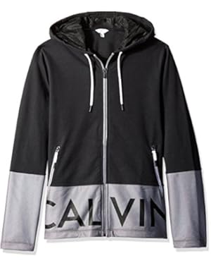 Calvin Klein Men's Mesh Overlay French Terry Hoodie