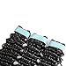 Aatifa Lace Rosa Brazilian Virgin Hair Deep Wave 3 Bundles 100% Unprocessed Natural Color Can Be Dyed and Bleached, (22/24/26 Inch)