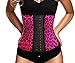Ann Chery Women's Faja Clasica Animal Print Workout Waist Cincher, Fuchsia, Medium/34