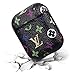 Gukis Compatible with Airpods 1/2 Case,Cute 3D Luxury Leather Shock-proof Cover Designer Skin Kits Keychain,Cool Fun Funny Fashion Design Stylish Case for Girls Women Ladies Teens Air pods(Color Lous)