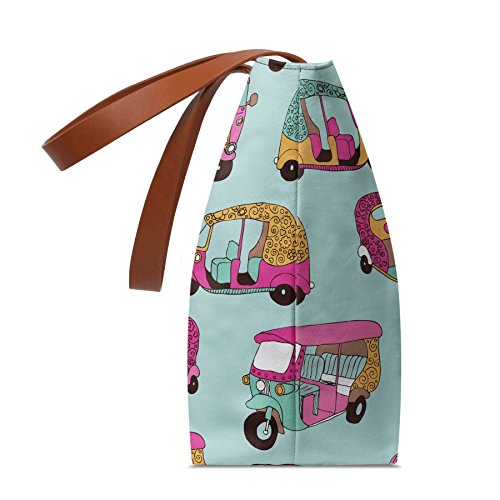 dailyobjects funky rickshaw fatty tote bag-multicolour