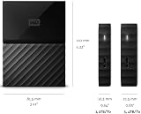 WD My Passport 4TB Portable Hard Drive with Auto Backup Software Black PC Xbox view 3