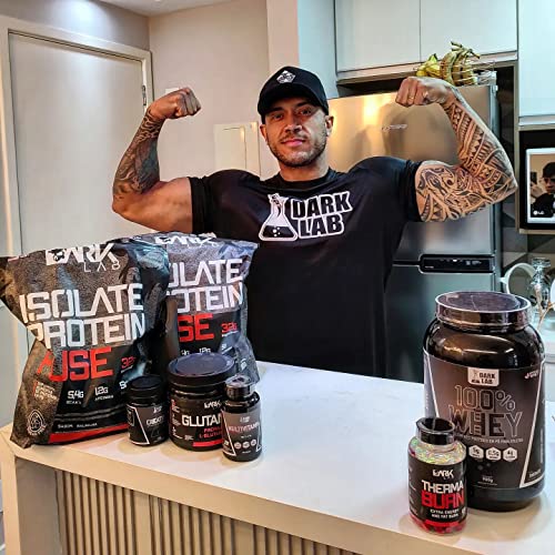 Whey Isolate Protein Fuse Dark Lab, 1.8Kg, Morango, Suporte Muscular