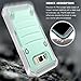 Samsung Galaxy S8 Case, E LV Belt Swivel Clip - Dual Layer Armor Holster Defender Full Body Protective Case Cover for Samsung Galaxy S8 - [MINT/GREY]