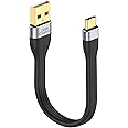 CableCreation Short USB to USB C Cable 6 inch, USB A to USB C 2.0 Fast Charging Cord, Short USB C Charging Cable for Portable Battery, MacBook Pro, iPad pro, Galaxy S22 Ultra, iPhone 15, Black
