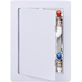 Suteck Plastic Access Panel for Drywall Ceiling 4 x 6 Inch Reinforced Plumbing Wall Access Doors Removable Hinged White