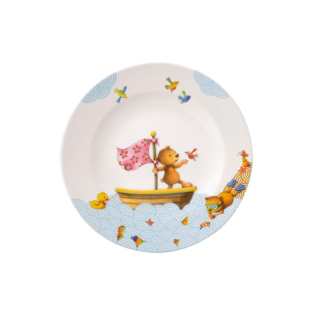 Villeroy & Boch 14-8664-2640 Happy as a Bear Children's Plate, Porcelain — image 1