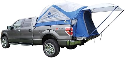 Amazon Com Sportz Truck Tent Blue Grey Mid Size Quad Cab 5 5 Feet Box Sports Outdoors