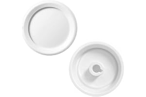 Auaurly 2 PCS RK-WH Rotary Dimmer Knob Replacement for Rotary Dimmer Switch,Fan Control,White