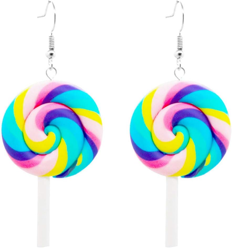 Napravi Rs Rouge Et Bleu Beiswin Boucles Doreilles Sucettes Dessin Anime Mignon Collations De Charme Collations En Argile Molle Fete Cadeaux De Vacances Femmes Accessoires Style 1 Loisirs Creatifs Fermoirs De Boucles D Oreilles