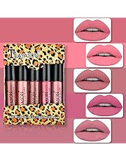 5Pcs Rose Mist Lipstick Set Easy To Color Long Lasting Matte Lipstick Beauty Makeup, Perfect for Party, Casual life, Wedding makeup