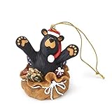 Bearfoots Bear Surprise Santa Ornament