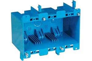 Carlon Lamson & Sessons Carlon 53/4 in. PVC 3 Gang Outlet Box Blue Rectangle set Blue 1 set