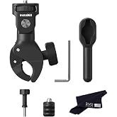 Insta360 Heavy Duty Clamp Bundle New Version-Complete Mounting Kit X6/X5/X4 Air/X4/X3/X2/X 360 Cameras | Compatible with ACE PRO 2/GO 3/GO 3S/Ultra, DJI OSMO 360/Action 6/5/4and GoPro 13/12/11/MAX2