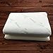 Anatural Latex Pillow, 100% Natural Latex Pillow Breathable Organic Foam Double Zipper Removable Bamboo Cover, Relieve Neck Shoulder Pain, Medium Firm Pillow for Side Back Sleeper (Standard Bread)