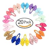 Calliar Girl's Headbands Ribbon Hair Bow Clips Barrettes For Girl Teens Kids Babies Toddlers ,20Pack-BB Bow
