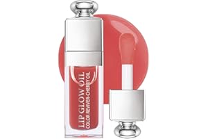 UNYOKE Hydrating Moisturizing Lip Glow Oil, Nourishing Glossy Transparent Plumping Oil, Non-sticky Tinted Toot Lip Balm for Lip Care (ROSEWOOD) 0.2 OZ