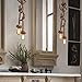 NAVIMC Industrial One Single Rope Hemp Pendant Light Fixture for Dining Room Kitchen (39
