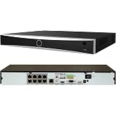 DS-7608NXI-K2/8P 4K 8CH PoE NVR Human/Vehicle Detection H.265+ No HDD | Network Video Recorder Up to 12MP Decoding Compatible with Ⲏіk IP Camera Upgrade of DS-7608NI-K2/8P