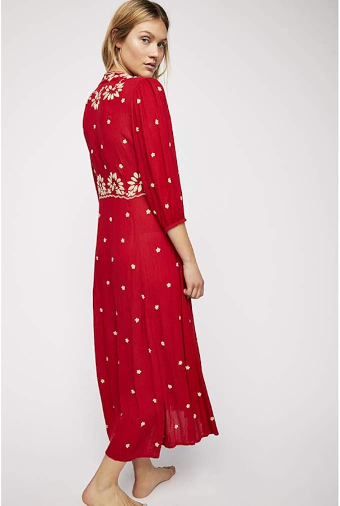 free people embroidered maxi dress