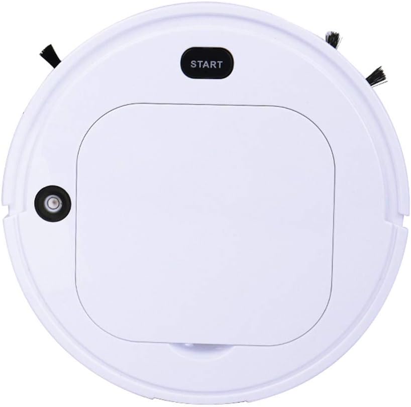4-in-1 Robot Sweeper/Vacuum/Mop/Humidifier, Rechargeable Automatic Smart Robot Vacuum Cleaner Edge Cleaning Suction Sweeper for Pet Hair, Hard Floors (White)