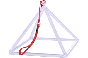 ENERGYSOUND Sound Healing Quartz Clear Crystal Singing Pyramid 4 inch with carrying case bag- Crystal Singing Bowl