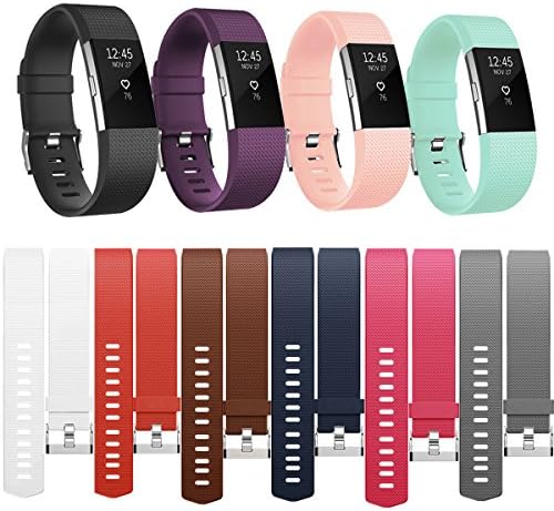 POY Replacement Strap Bands Compatible For Fitbit Charge 2, Adjustable Replacement Sport Strap Band Compatible for Fitbit Charge 2 Fitness Wristband