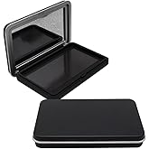 Healeved 2Pcs Empty Eyeshadow Palette with Mirror Travel Makeup Box Pressed Powder Pallet Cosmetic Case, 4.33X2.75X0.59In, Compact Eye Shadow Containers for Blush and Pressed Powder