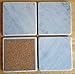 Elegant White Marble Coasters Set of 4 – Absorbent Square Coasters for Drinks – Perfect Home Decor and Table Decor – Coaster with Cork Bottom for Desk or Table - Size 4