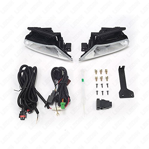 LEDIN 2005-2007 Honda Odyssey Clear Lens Front Bumper Fog Driving Light Assembly w/Switch w/Bulbs