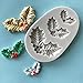 Anyana 3D mini Holly Leaf Christmas xmas mould cake Fondant biscuit gum paste silicone mold for Sugar paste forest gnome cupcake decorating topper decoration sugarcraft decor