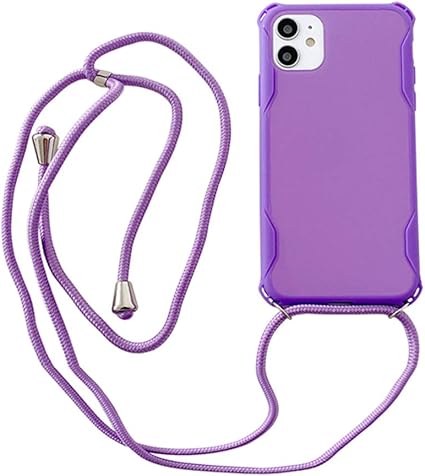Amazon Co Jp Unnfiko Iphone Xr ケース ネックストラップ スマホケース 蛍光色 シリコン アイフォン ケース シンプル ソフト 保護カバー 携帯ストラップ 紐付き 斜めがけ Iphone Xr Purple Rope 家電 カメラ