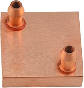 BXQINLENX Pure Red Copper Water Cooling Block for CPU Graphics Radiator Heatsink 40x 40mm