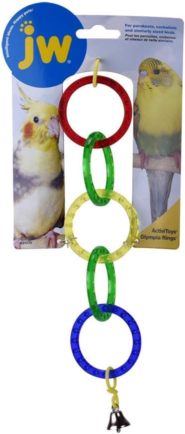 JW Bird Toy Olympia Rings, Multi, 9' - Image 5
