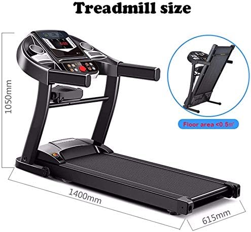 treadmill running surface size