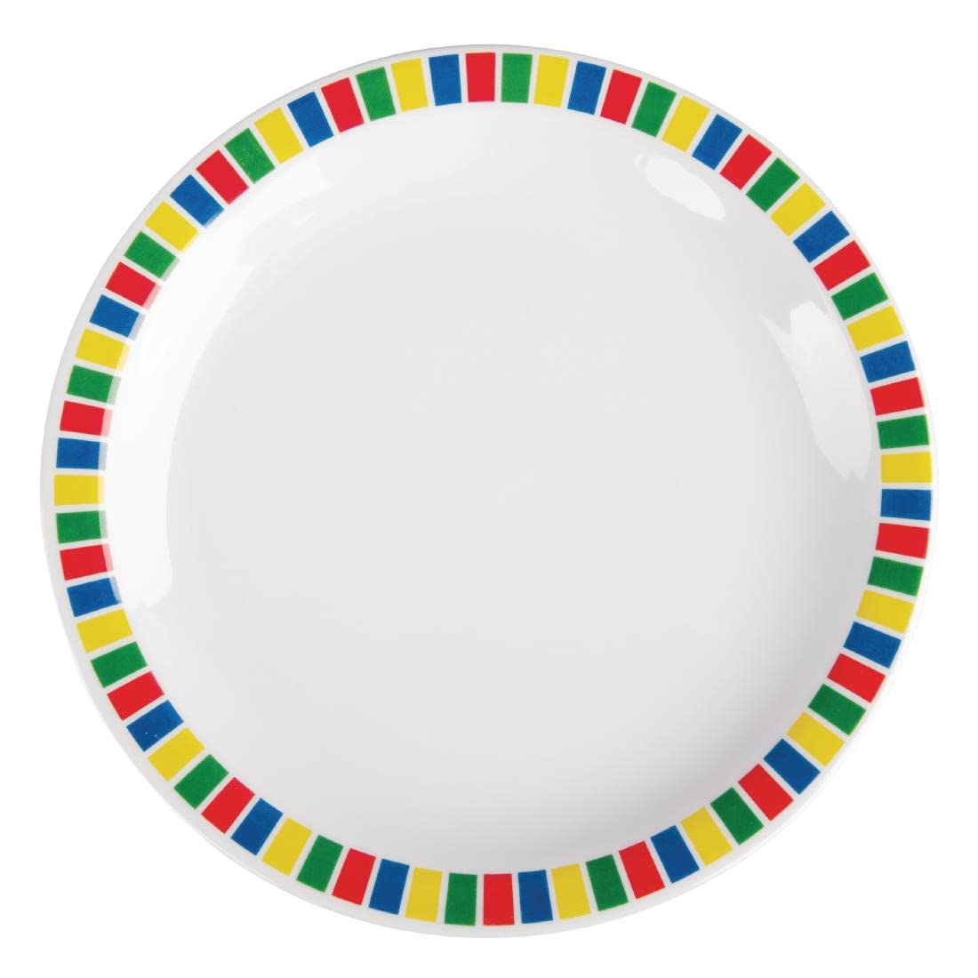 Olympia Kristallon Fairground Melamine Reusable Plastic Plates 160mm (12 Pack) DP980