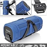 TRAKK ACTIV Bluetooth Bike Speaker - 30 Hours Playtime, 16W 360 Degree Audio with 100ft Range, 6000 mAh Battery & USB Connectivity -Waterproof/Shockproof/Dustproof Portable Bluetooth Speaker, Blue